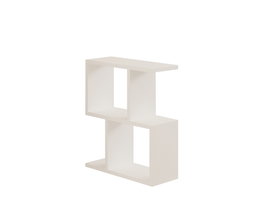 Hanah Home Zet Mesa Auxiliar de 2 Niveles Blanca